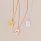 Mini Dog Tag Necklace| Custom Initial Necklace | Initial Charm Necklace - Personalized Necklace - Personalized Gift - Mother's Day Gift