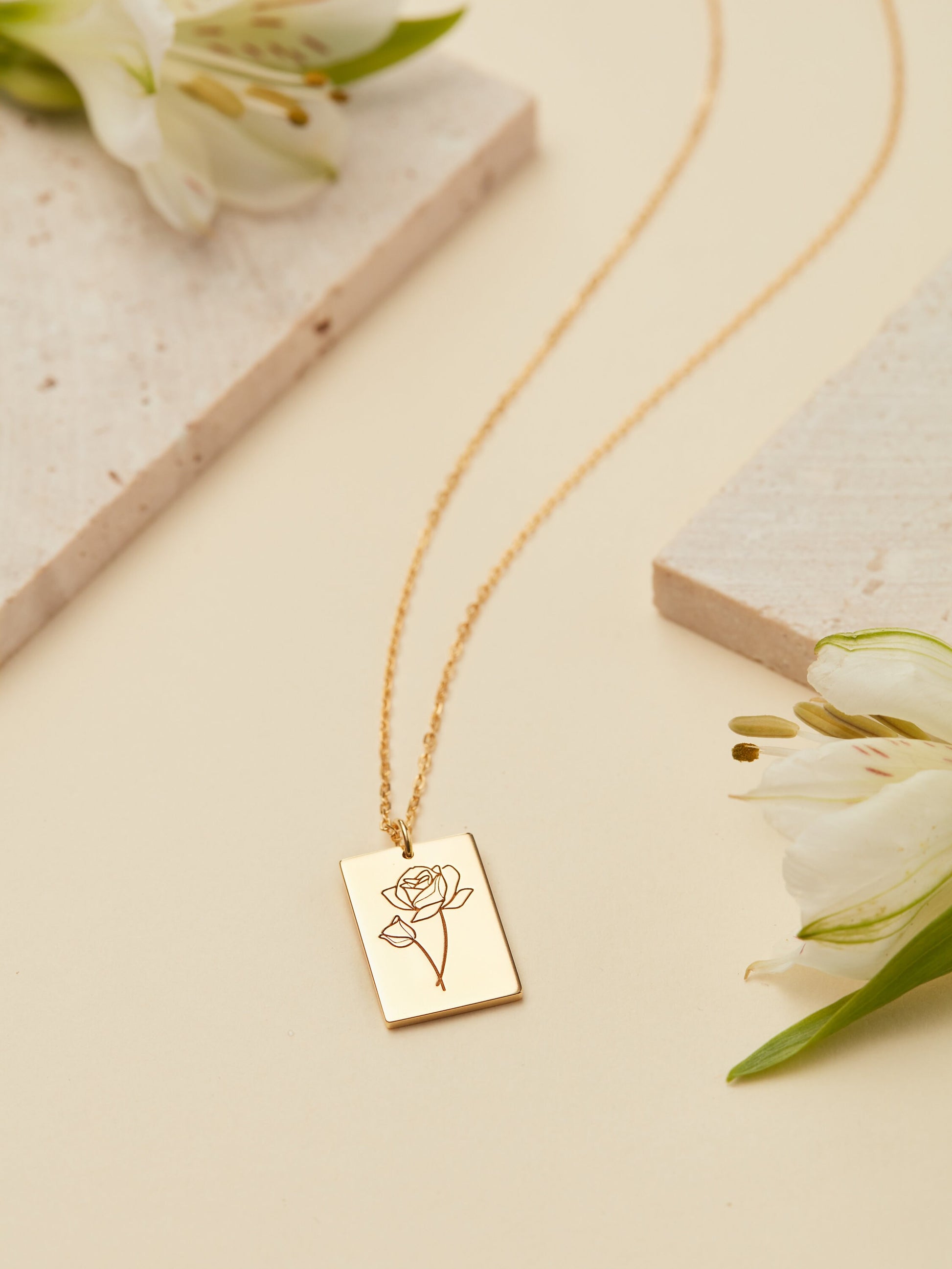 Mother's Day Gift | Multiple Birth Flower Necklace| Family Floral Necklace| Family Birth Flower Necklace| Custom Bouquet Necklace