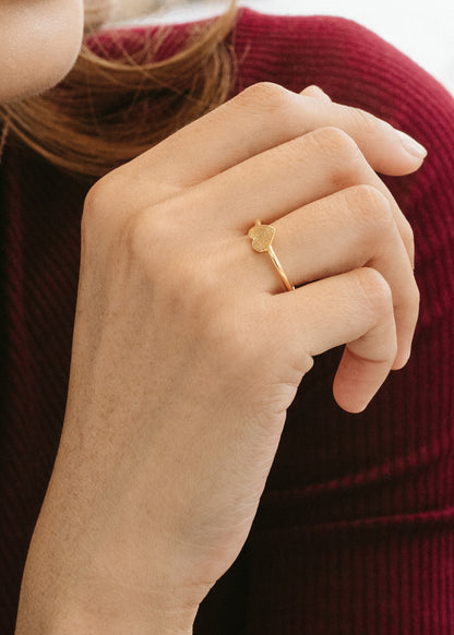 Personalized Fingerprint Jewelry | Memorial Thumbprint Ring | Custom Engraved Ring | Dainty Ring, Remembrance Ring, Minimalist Stacking Ring