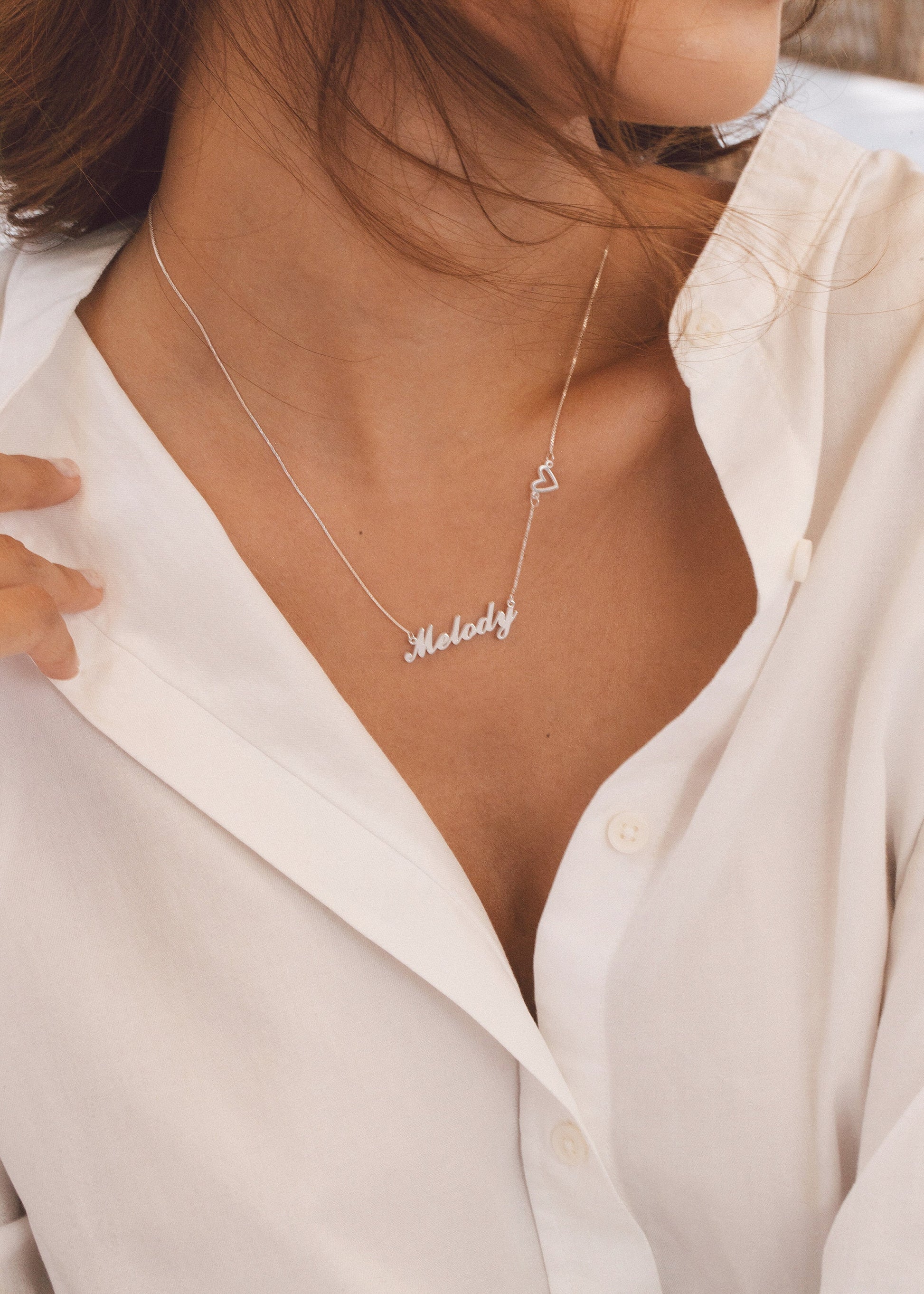 Mother's Day Gift | Custom Name Necklace| Minimal Script Name | Personalized Name Necklace | Personalized Gift | Bridesmaid Gift | Mom Gift