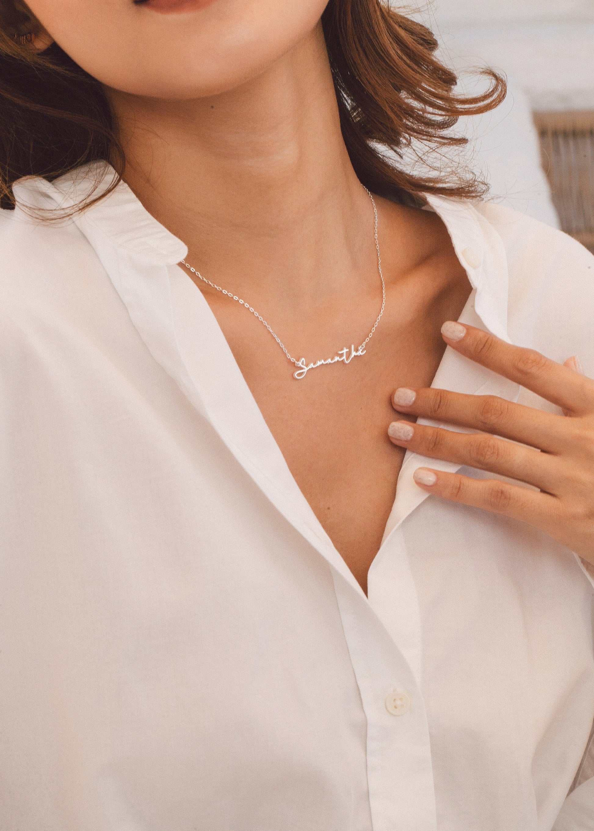 Mother's Day Gift | Custom Name Necklace| Minimal Script Name | Personalized Name Necklace | Personalized Gift | Bridesmaid Gift | Mom Gift
