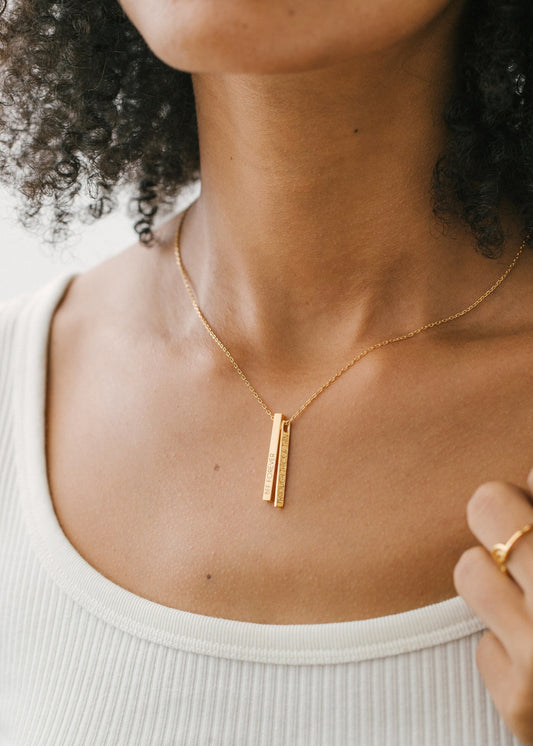 Through Thick and Thin necklace| Personalized Friendship Necklace|  Best Friend Gift | Graduation Gift| Father's Day Gift| Birthday Gift