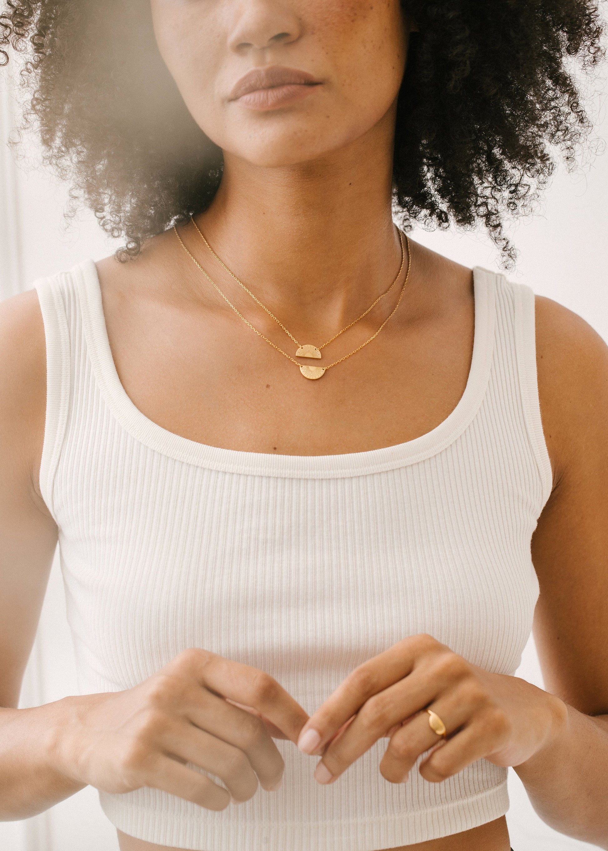 You Are My Sunshine Necklace | Half Circle Sun Necklace| Sun Necklace |Minimalist Necklace|Trendy Necklace|Best Friend Gift |Graduation Gift