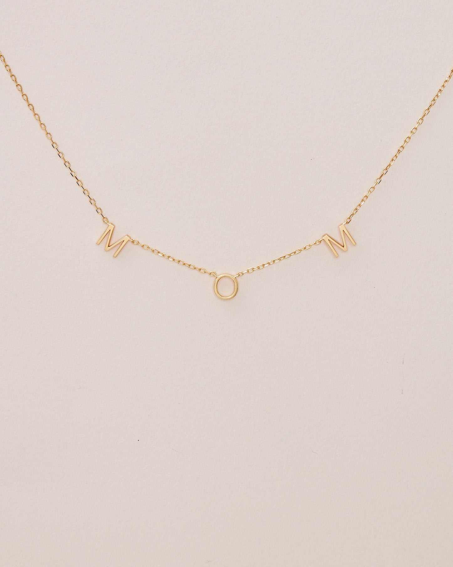 Mama-Mom-Love Letter Necklace | Mother's Day Gift| Minimal Necklace | New Mom Gift| Pregnancy Necklace|Gift For Mom | Baby Shower Gift
