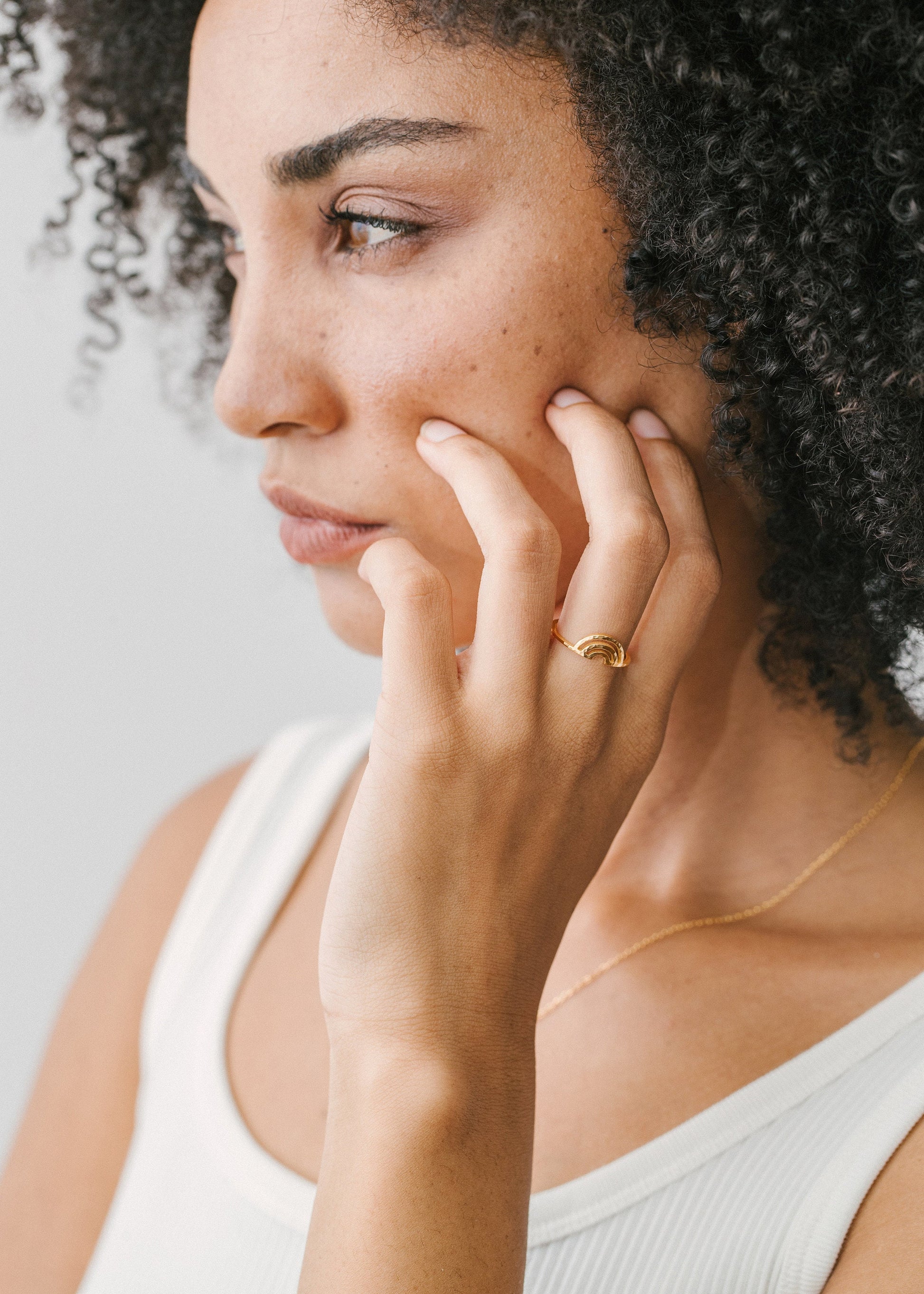 Gold V Ring Minimalist Ring Dainty Ring Gold Ring Silver 